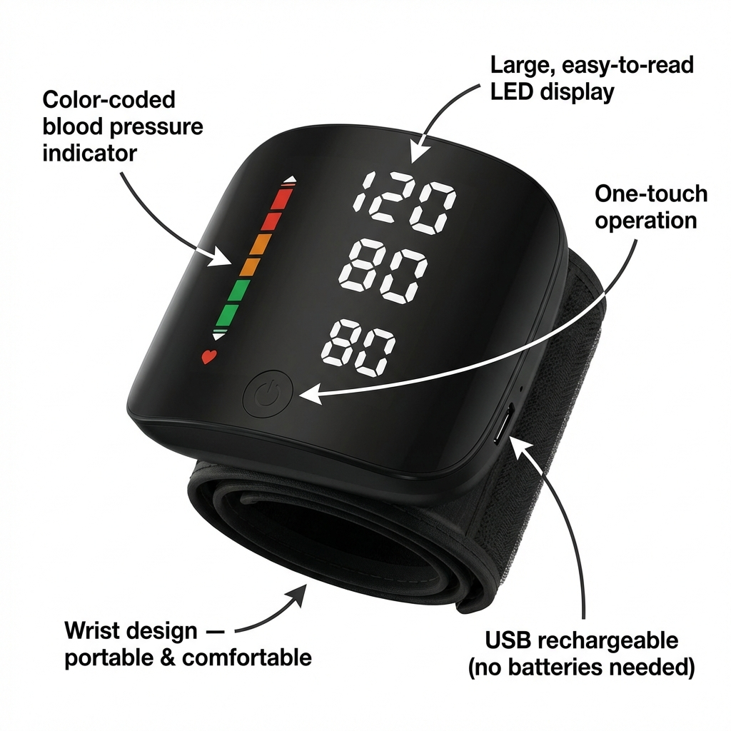 ReJave™ Wrist Blood Pressure Monitor